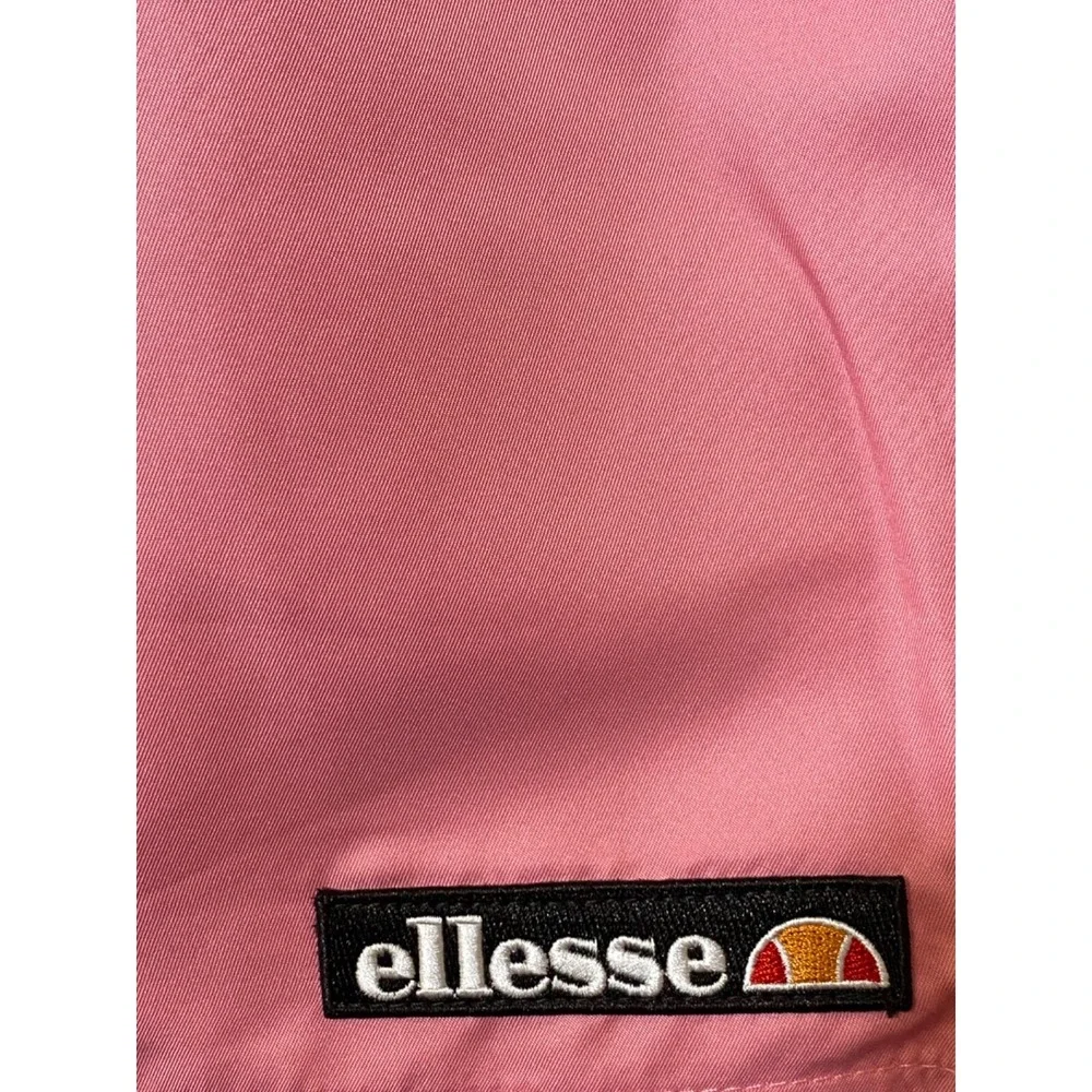 Ellesse Men's Tennis Shorts Pink with Black and Blue stripe size Small NWT‎